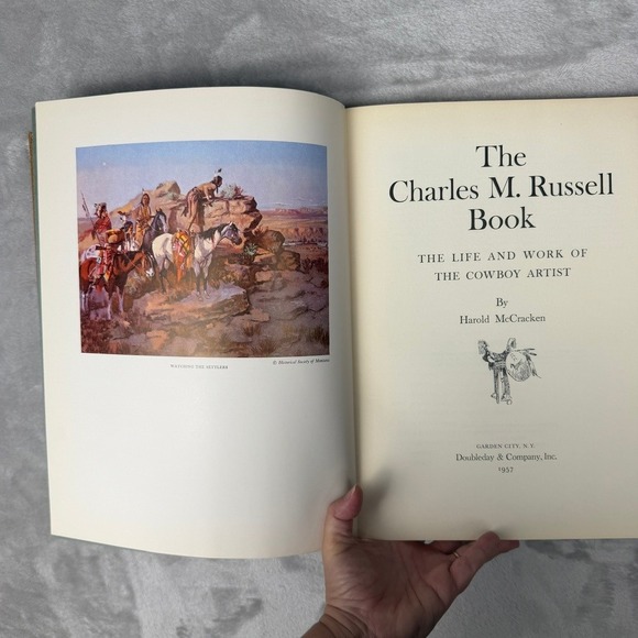 The Charles M Russell Book The Life and Work Cowboy Artist Harold McCracken 1957 - Picture 3 of 5